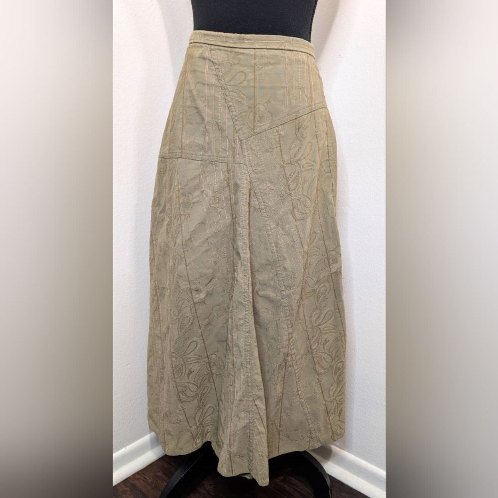 VTG Hucke Berlin Prairiecore Cottagecore Gardencore Whimsical Floral Skirt 10